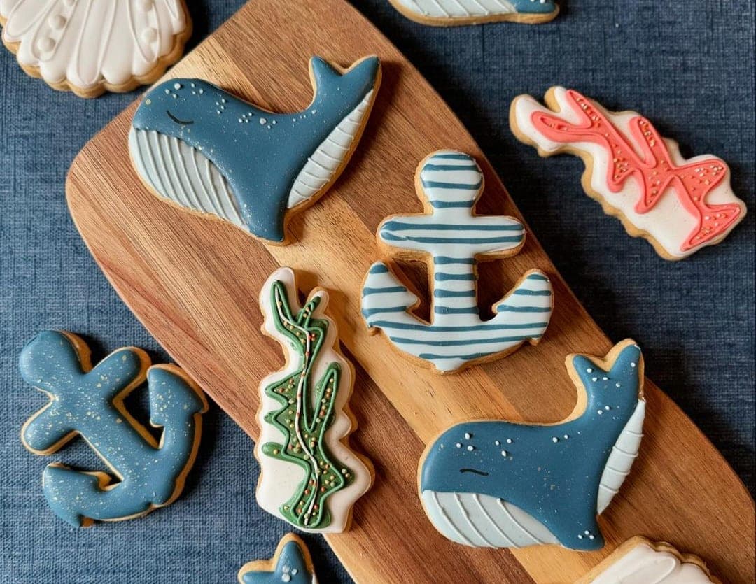 Biscuits baleines et homards fait à la main