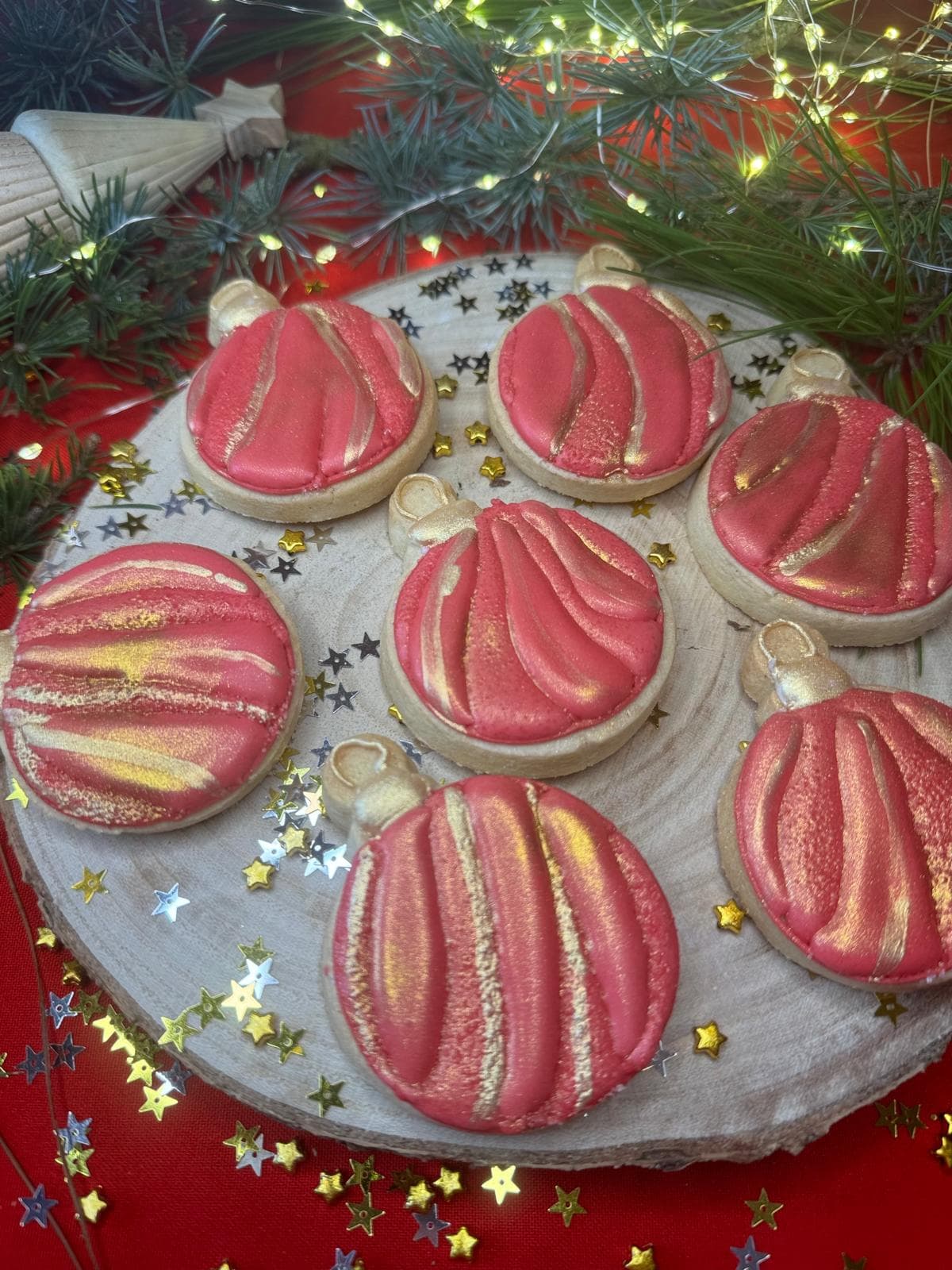 Biscuits boule de noël